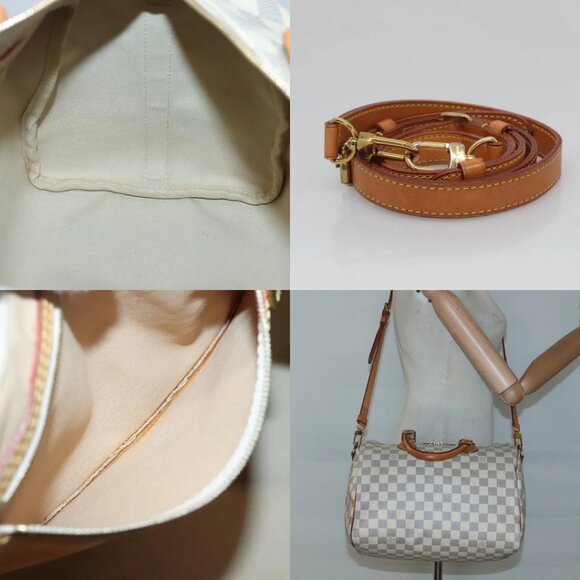 LOUIS VUITTON Damier Azur Speedy Bandouliere 30 Bag 2way N41052 LV Auth 127557 - Picture 15 of 16